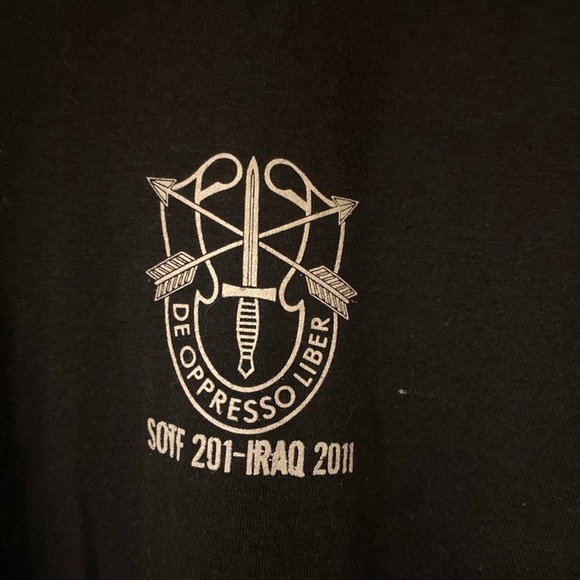 Fruit Of The Loom De Oppresso Liber SOTF 201-Iraq 2011 XL Shirt - Picture 4 of 5